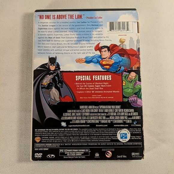 DC Universe Lot of 2 DVD: Superman / Batman Apocalypse + Public Enemies - Picture 7 of 13